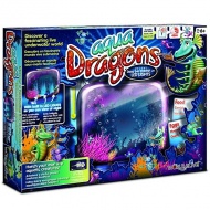 Aqua Dragons - Vodné dráčiky s akváriom s LED svetlom set