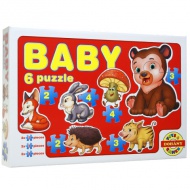 Baby puzzle Zvieratká z lesa - D-Toys