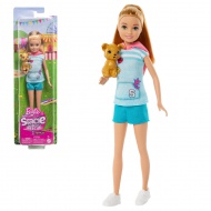 Barbie: Stacie na záchranu - Bábika s jasne hnedými vlasmi a šteňaťom - Mattel