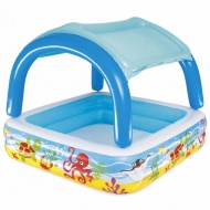 Bestway: Beach Buddy™ detský bazénik s ochrannou strechou 140 x 140 x 114 cm