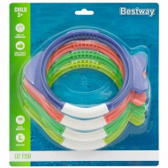 Bestway: Lil Fish™ sada nafukovacích kruhov vo tvare rybičky, 4 kusy