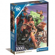 DC Comics: Liga spravodlivosti 1000 dielikové Compact puzzle 50x70cm - Clementoni