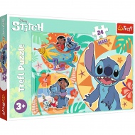 Disney: Lilo &amp; Stitch šťastný deň 24-dielne Maxi puzzle - Trefl