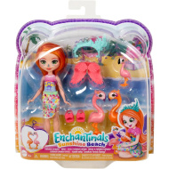 Enchantimals: Rodina plameniakov Florinda hrací set - Mattel