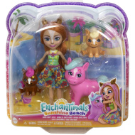 Enchantimals: Sunshine Beach Pensee Pony a jej rodina figúrkový set - Mattel