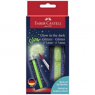 Faber-Castell: Lepiaca hmota s trblietavým efektom svietiacim v tme 2x12ml