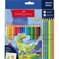 Faber-Castell: Sada farebných ceruziek Grip s dinosaurusmi 18+6ks balenie