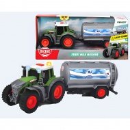 Fendt Farm traktor s mliečnym prívesom 26cm - Dickie Toys