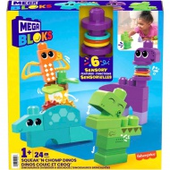 Fisher-Price: Dinosaurus stavebnica 24ks - Mega Bloks