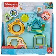 Fisher-Price: Hračka pre bábätká s tvarmi a vozidlami - Mattel