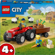 LEGO® City: Červený traktor, príves a ovce (60461)