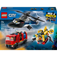 LEGO® City: Vrtuľník, hasičské auto a ponorka v jednom balení (60462)