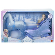 Ľadové kráľovstvo: Elsa a Nokk s ľadovým kočom - Mattel