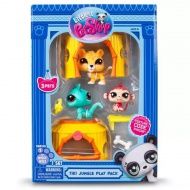 Littlest Pet Shop: 3-figúrkový balíček séria 1 - Džungľa