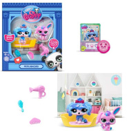 Littlest Pet Shop: Petfluencers psík a zajačik 2-dielna figúrková sada - Super salón 2. séria