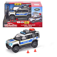 Majorette: Kovové policajné auto Land Rover so svetlom a zvukom 12 cm - Simba Toys