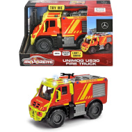 Majorette: Unimog U530 kovové hasičské auto so svetlom a zvukom - Simba Toys