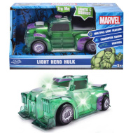 Marvel: Svetelný hrdina Hulk vozidlo so svetelnými a zvukovými efektmi - Jada Toys