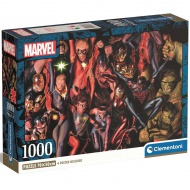 Marvel hrdinovia 1000 dielikové Compact puzzle 70x50cm - Clementoni