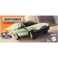 Matchbox: Papierová krabička 1983 Ford Fiesta MK 2 autíčko 1/64 - Mattel