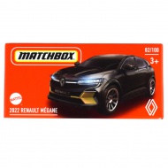 Matchbox: Papierová škatuľka 2022 Renault Mégane malé auto 1/64 čierne - Mattel