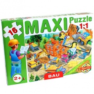 Maxi puzzle Na stavenisku - D-Toys