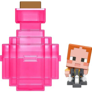 Minecraft Reveal minifigúrka ružová krabička - Mattel