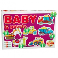 Baby Puzzle Pracovné stroje - D-Toys