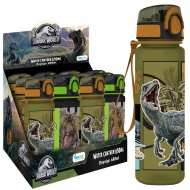 Must: Plastová fľaša na vodu bez BPA s dinosaurami z Jurassic World v dvoch variantoch, 650 ml