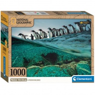 National Geographic - Puzzle s tisíc kusmi tučniakov - Clementoni