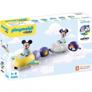 Playmobil 1.2.3 &amp; Disney: Mickey a Minnie myš s lietadlom do oblakov (71320)