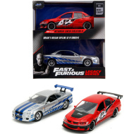 Rýchlo a zbesilo: Mitsubishi Lancer Evolution IX a Nissan Skyline GT-R (BNR34) 2-dielna sada v mierke 1/32 - Jada Toys