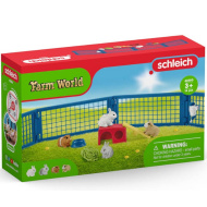 Schleich: Farm World - Domček pre králiky a morčatá hracia súprava