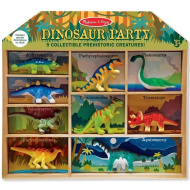 Súprava dinosaurov 9 ks v drevenom úložisku - Melissa &amp; Doug