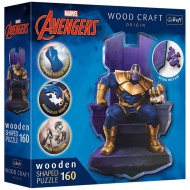 Wood Craft: Marvel Avengers - Thanos na tróne 160 kusov prémiového dreveného puzzle - Trefl