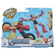 Avengers Bend and Flex Rider Ironman figúrka s motorkou - Hasbro