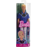 Bábika Barbie Fashionista chlapec v modro-čiernej košeli - Mattel