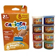 Baby set farieb na prsty 8x50ml - Carioca