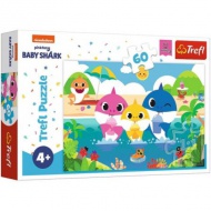 Baby Shark: Rodina na dovolenke 60dielne puzzle - Trefl