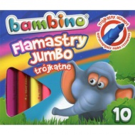 Bambino: Jumbo 10 dielny set farebných fixiek