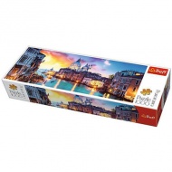 Canal Grande hlavný kanál, Taliansko panoráma puzzle 1000 ks - Trefl