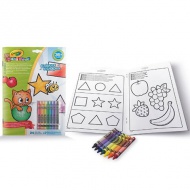 Crayola Mini Kids: Pracovný zošit so 7 pastelkami