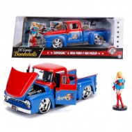 DC Comics Bombshells - Supergirl: 1956 Ford F-100 Pickup kovové auto 1/24 - Simba Toys