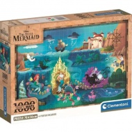 Disney Malá morská víla Mapa 1000ks puzzle s plagátom - Clementoni