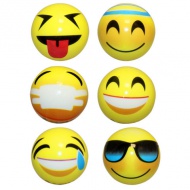 Emoji gumená lopta 6 cm viac druhov