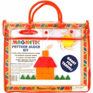 Farebná magnetická tabuľka, zručná s drevenými prvkami - Melissa &amp; Doug