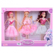 Fashion Girl: 3 dielny set s 30 cm módnou bábikou