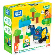 Fisher-Price: Green Town autobusová zastávka s nabíjacou stanicou stavenbnica - Mega Bloks