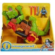 Fisher-Price: Imaginext krokodíl a kapitán Hook - Mattel