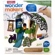 Fisher-Price: Wonder Makers drevený domček na farbenie - Mattel